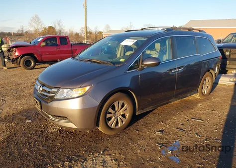 2016 Honda Odyssey Ex-L из США, поврежденный, VIN 5FNRL5H61GB083728